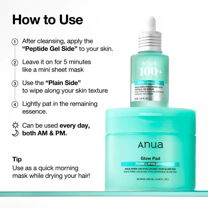 [ANUA] PDRN 100 Hyaluronic Acid Glow Pad