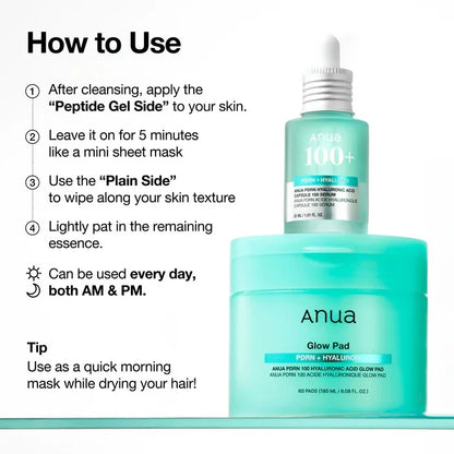 [ANUA] PDRN 100 Hyaluronic Acid Glow Pad