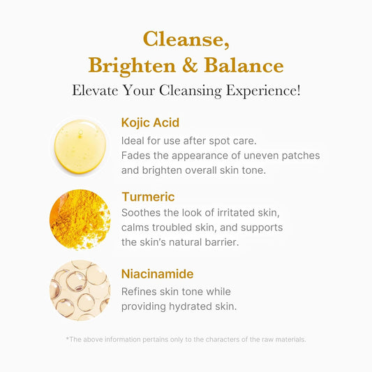 [MEDICUBE] Kojic Acid Turmeric Toning Cleanser