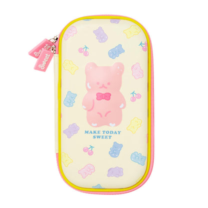 Yellow Jelly Bear Single-Layer Multi Pouch