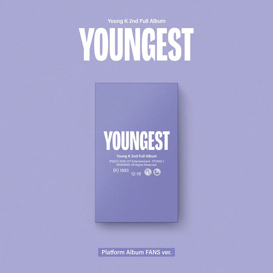 Young K (영케이 ) 2nd Full Album - [YOUNGEST] (Platform Album FANS ver.)