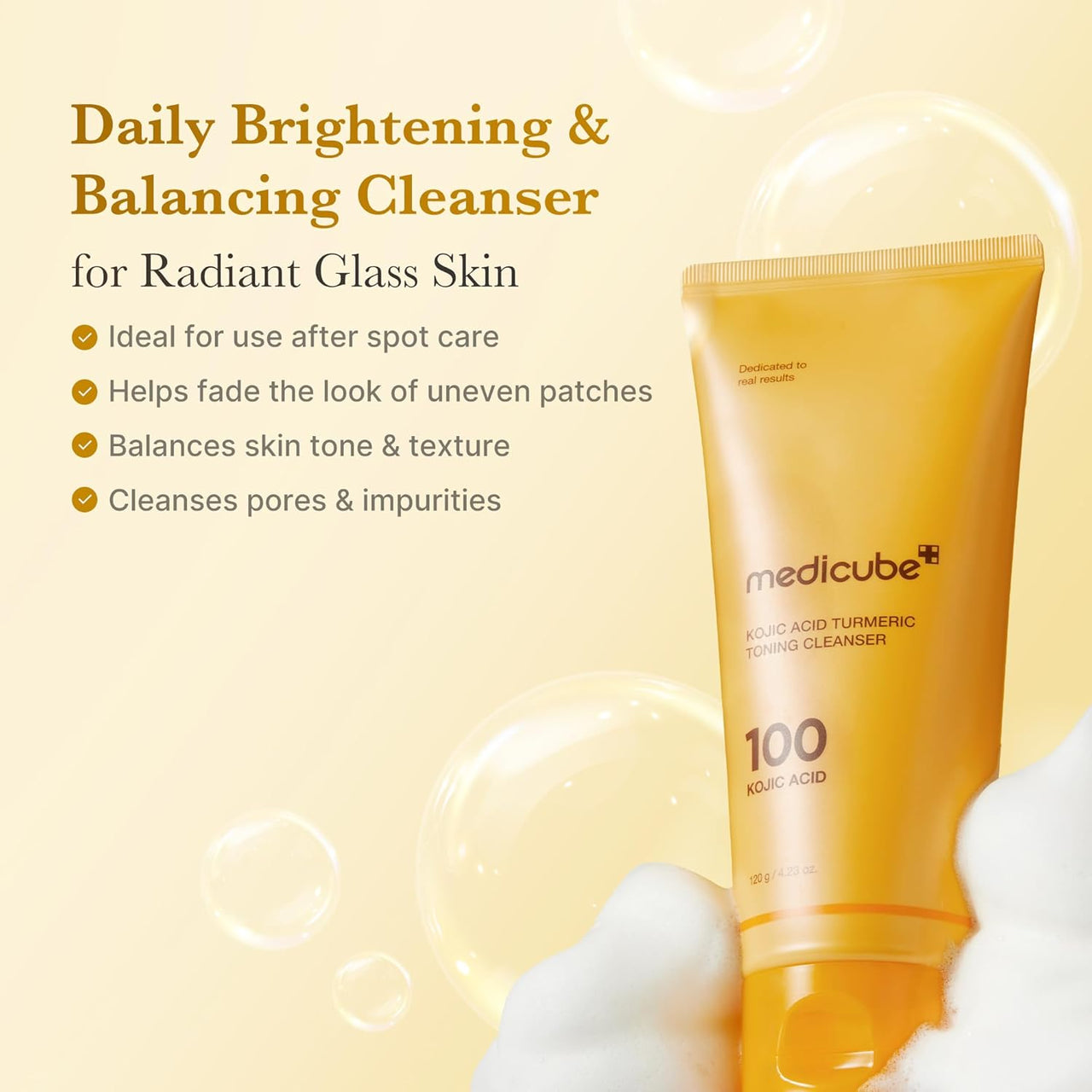[MEDICUBE] Kojic Acid Turmeric Toning Cleanser