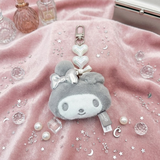 My Melody Silver Beads Keychain