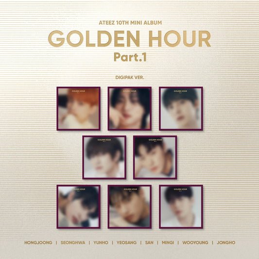 ATEEZ (에이티즈) 10TH MINI ALBUM - [GOLDEN HOUR : PART.1] (DIGIPAK VER.)