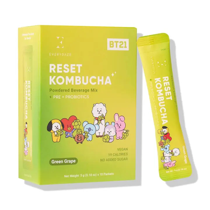 [EVERYDAZE] Reset Kombucha Stick Green Grape - Box
