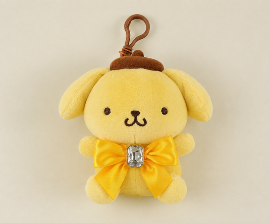 Pompom Big Bow Keychain