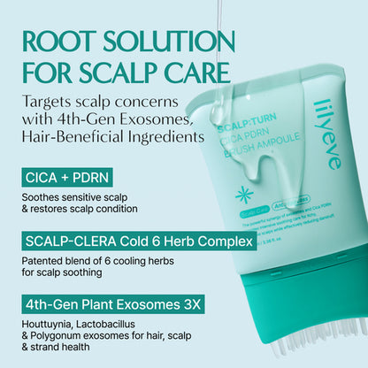 [lilyeve] Scalp:Turn Cica PDRN Brush Ampoule 100ml