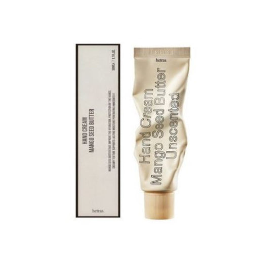 [Hetras] Perfumed Mango Seed Butter Hand Cream 50ml #Unscented