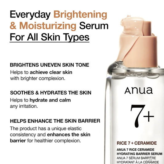 [Anua] Rice 7 Ceramide Hydrating Barrier Serum 50ml